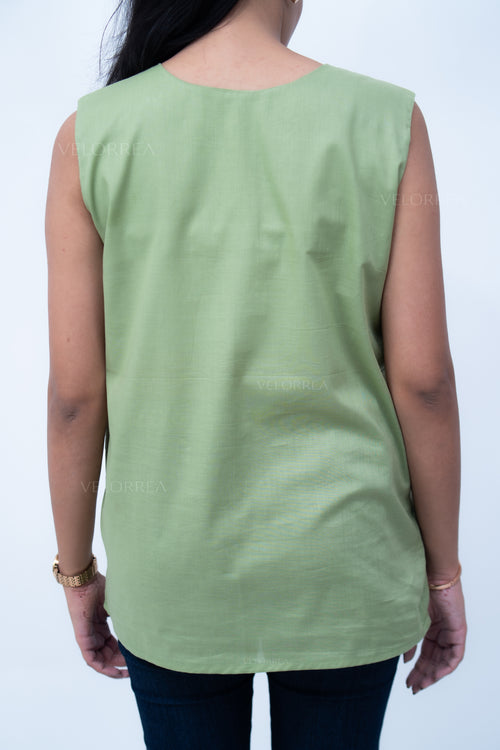 Velorrea Muse green top