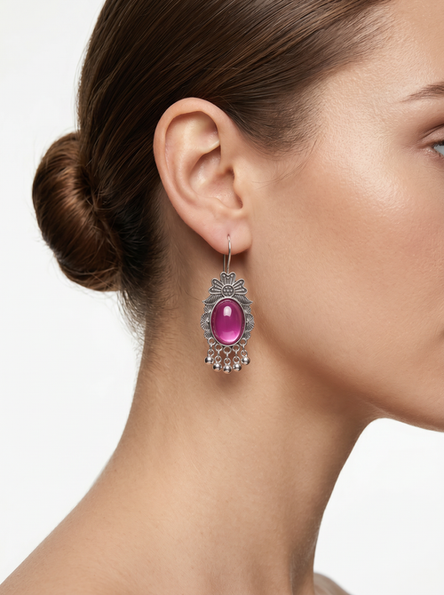 Rang Mahal Collection : Set of 16 Oxidize Earring