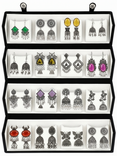 Rang Mahal Collection : Set of 16 Oxidize Earring