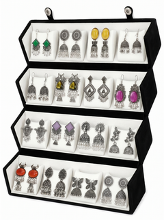 Rang Mahal Collection : Set of 16 Oxidize Earring