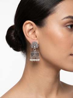 Rang Mahal Collection : Set of 16 Oxidize Earring