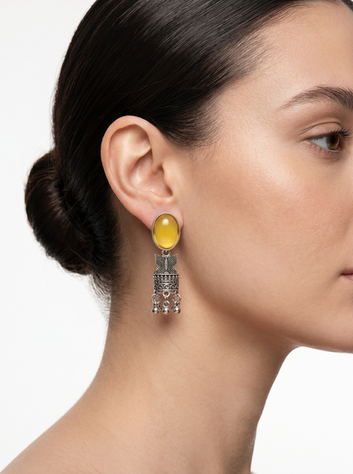 Rang Mahal Collection : Set of 16 Oxidize Earring