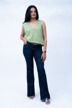 Velorrea Muse green top