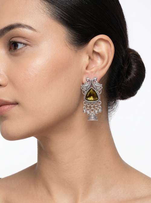 Rang Mahal Collection : Set of 16 Oxidize Earring