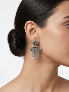 Rang Mahal Collection : Set of 16 Oxidize Earring